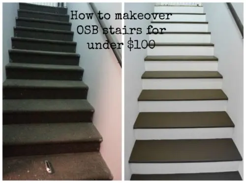 osb stair makeover