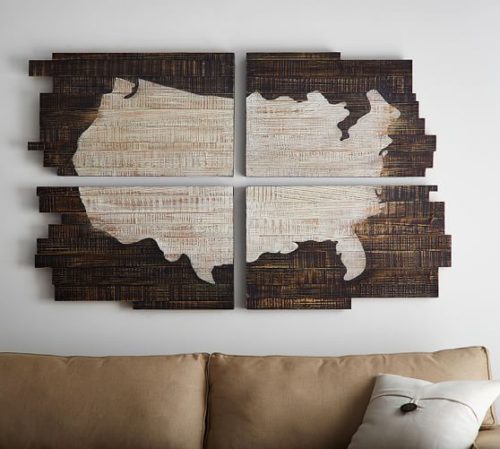 Knock Off Pottery Barn World Map – The Created Home