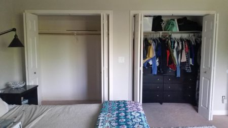 diy custom small closet system