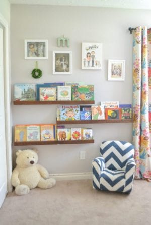 DIY book ledges from a 2×4 – The Created Home