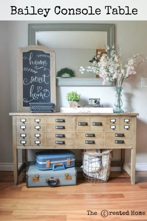 Bailey Console Table By Ana White The, How To Build A Hall Table With Drawers