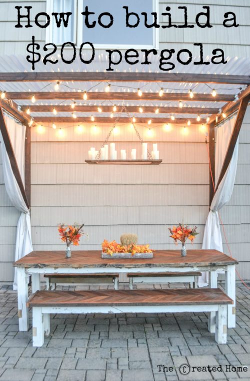 How to Build a Super Frugal Pergola – The Created Home