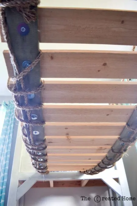 playroom rope and plank bridge