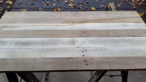reclaimed wood coffee table top