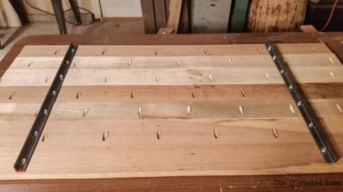 pocket holes reclaimed wood coffee table top