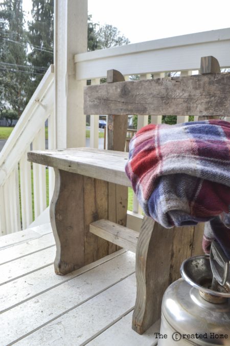 Rustic Outdoor Bench – The Created Home