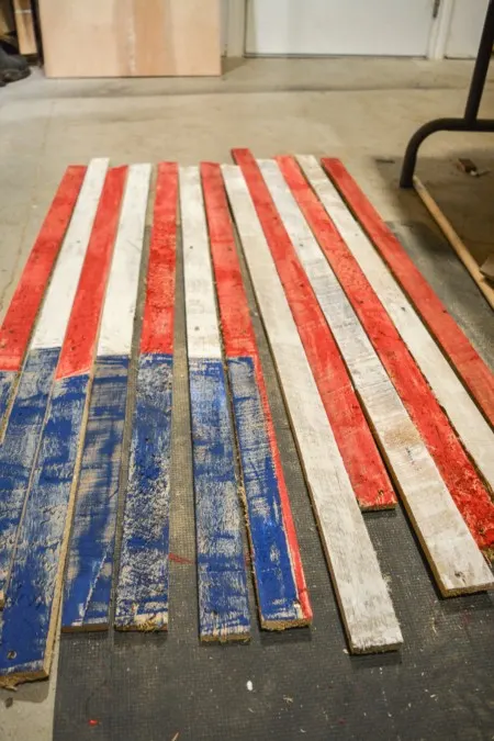 American US flag pallets pottery barn tutorial the created home
