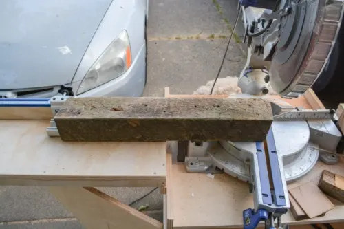 salvage beam round dinging table legs reclaimed wood kreg trak and stop