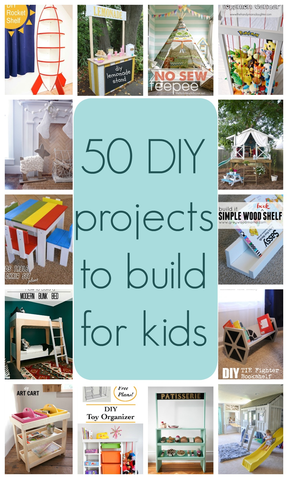50 DIY Projects To Build For Kids Part 1 The Created Home