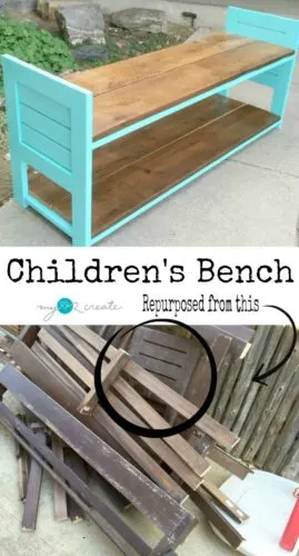 Repurposed Children's Bench