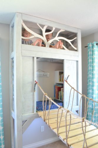 How to build an elevated playroom reading nook
