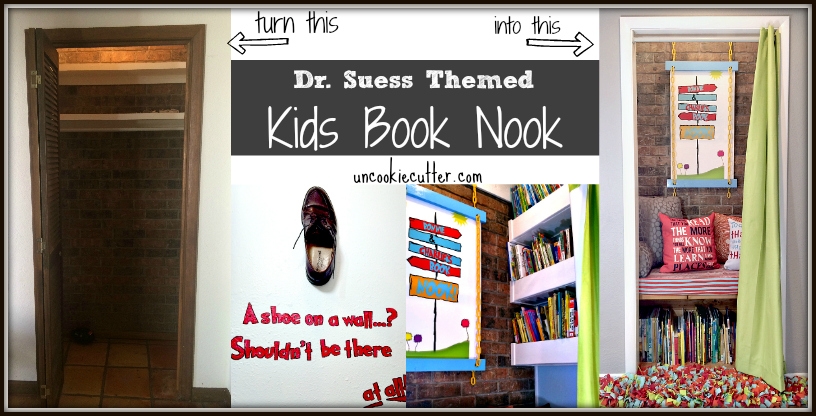 Dr. Suess Themed Kids Book Nook