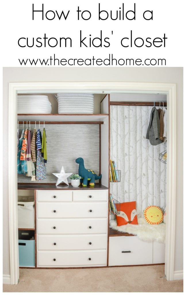 Kids’ closet graphic – The Created Home