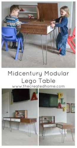 Midcentury Modular Lego Table
