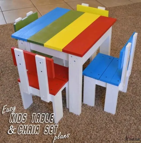 Easy Kids Table and Chair Set 