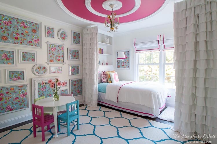 Pink bedroom reveal kids bedroom 