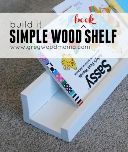 Simple Wood Book Shelf