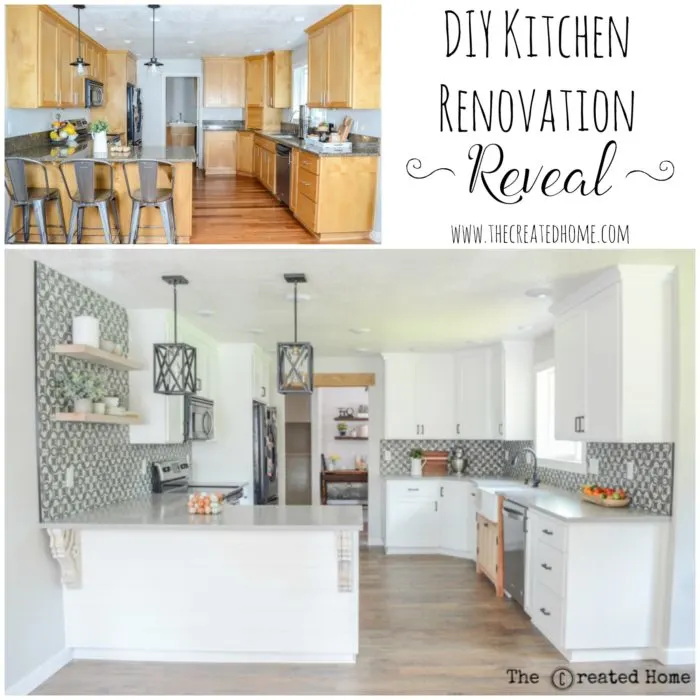 DIY Kitchen renovation remodel reveal