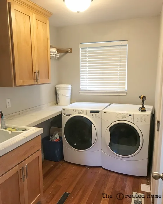 laundry room before