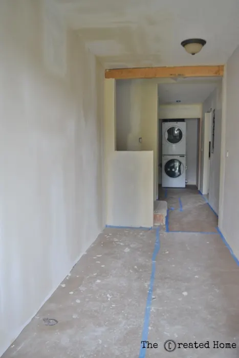 mudroom hallway renovation diy 