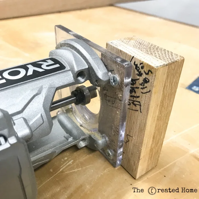 routing end grain with a trim router