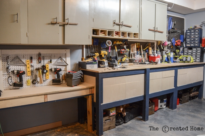 How To Upgrade An Old Workbench With Drawers The Created Home