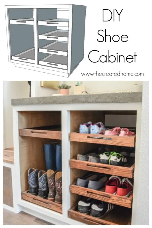 Shoe Storage Cabinet With Trays The, How To Build A Storage Cabinet With Doors