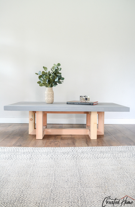 concrete and wood geometric collection concrete coffee table