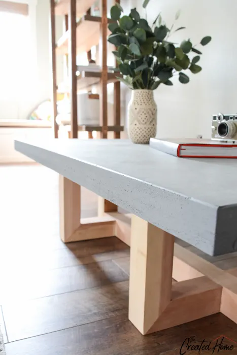 Concrete and Wood Geometric Collection: The Coffee Table