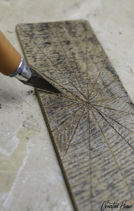 tapa de mosaico de madera recuperada