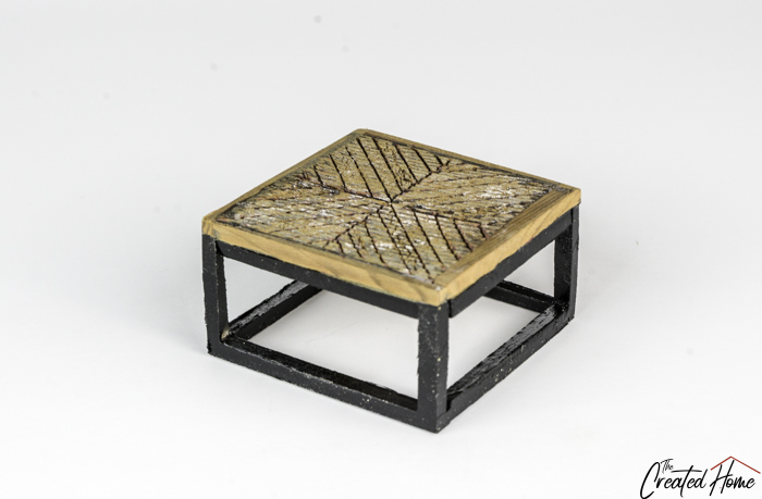 dollhouse furniture mosaic coffee table