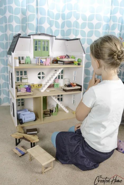 Modern DIY dollhouse with homemade furniture (Part 1 of 6) - Lansdowne Life