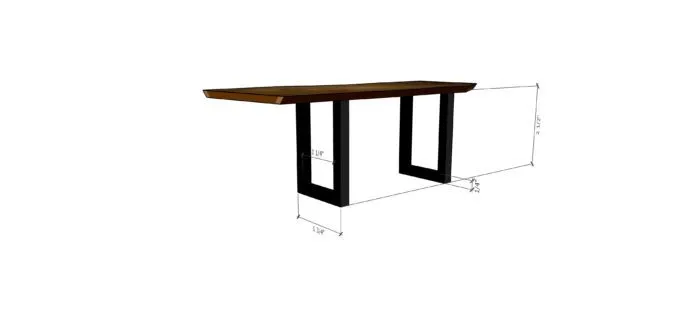 dollhouse furniture - live edge dining table plans