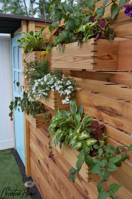 hanging fence planters